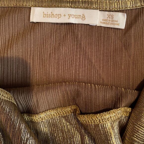 Bishop+ Young Gold Shimmer Cami Top Size XS - Picture 5 of 7